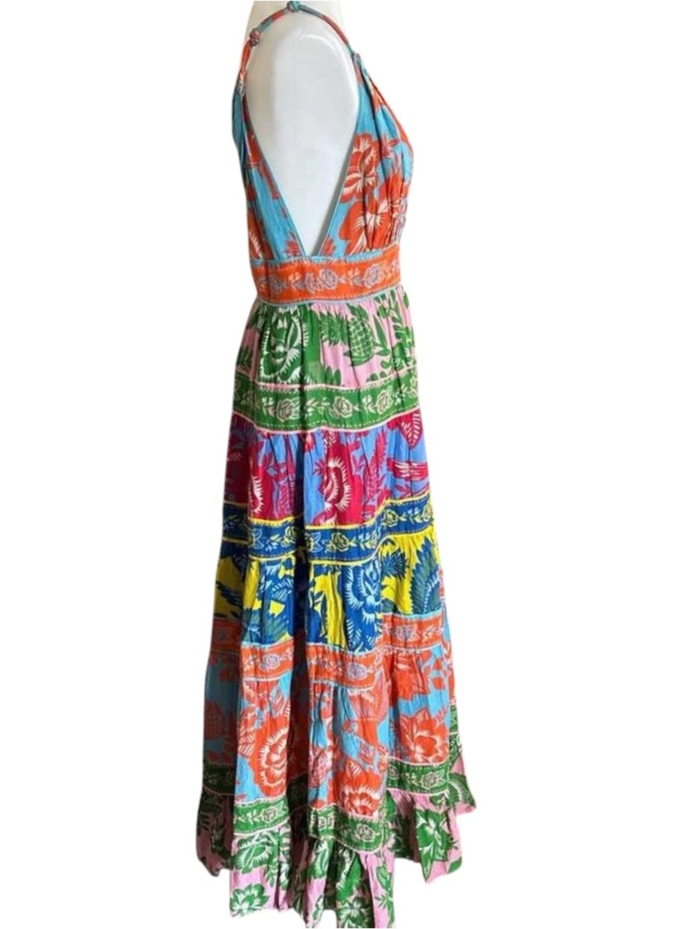 FARM Rio Lace Garden Mix Midi Dress Size Small - Picture 8 of 10